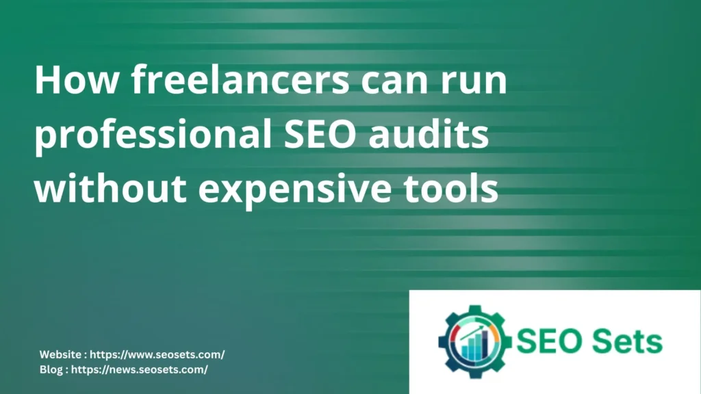 How freelancers can run professional SEO audits without expensive tools
