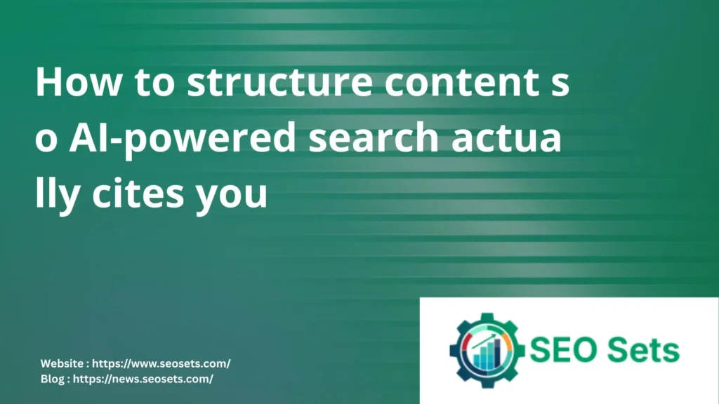 structure content