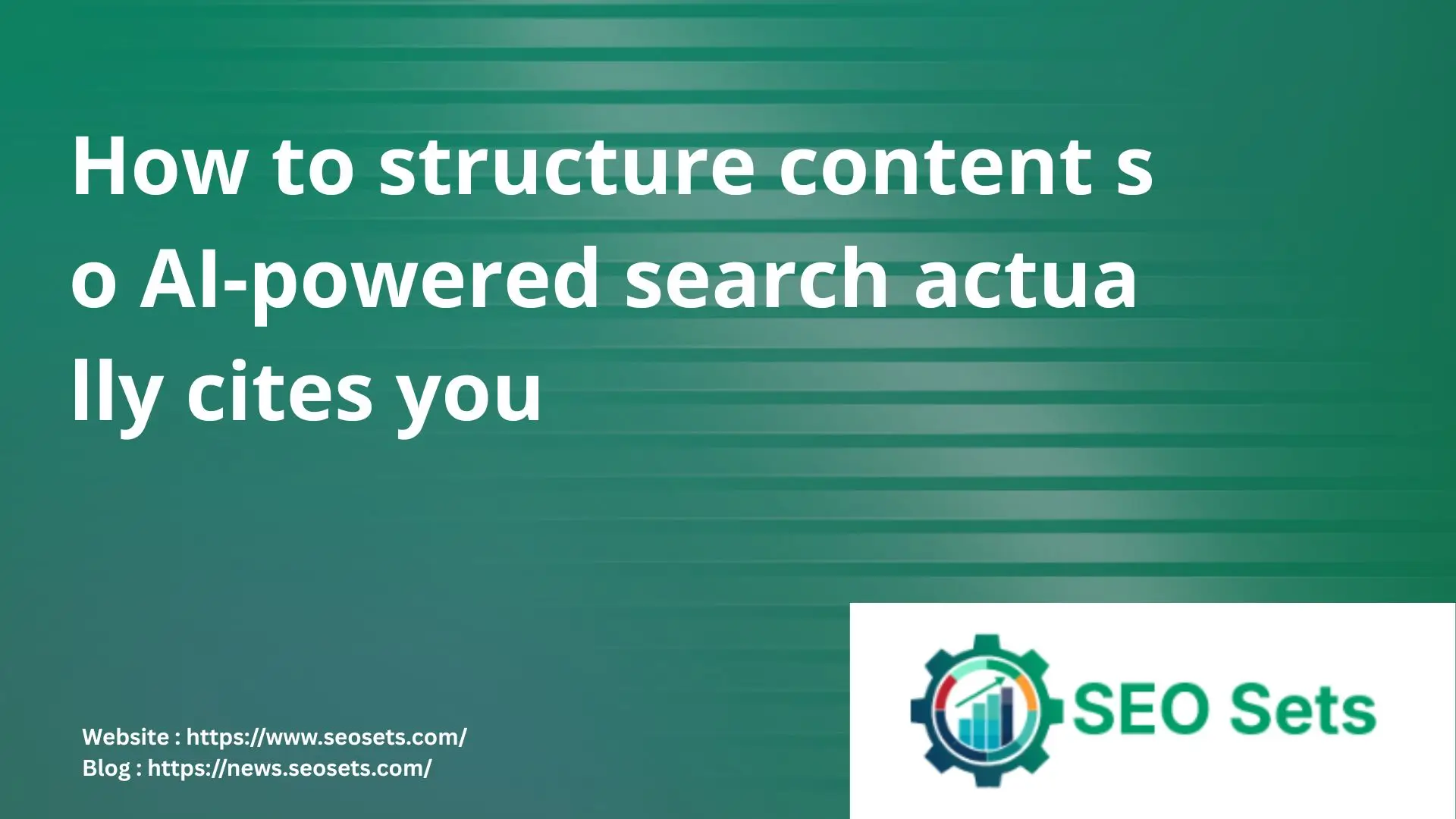 structure content